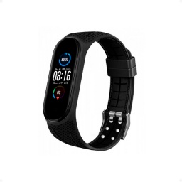 Pulsera Malla Mi Band 4  3 M4  M5  M6 Cocodrilo Sport Nuevo Negro