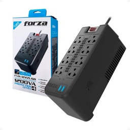 Estabilizador Forza 8 Tomas 2 Usb Fvr-1222usb 1200va/600w