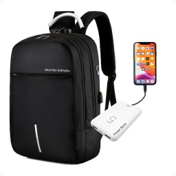 Combo Mochila Anti Robo 30L + Power Bank Standar 5000 Mah