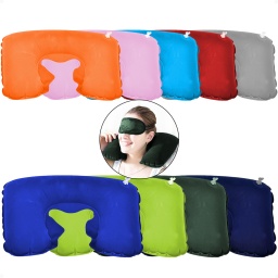 Almohada De Viaje Inflable Apoya Cabeza Auto mnibus Avin