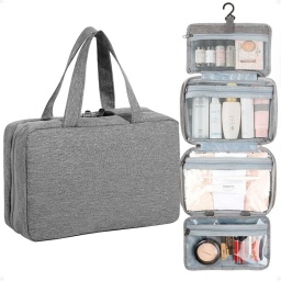 Bolso Organizador De Cosmticos Colgante Ideal Para Viajes Gris