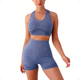 Conjunto Deportivo Push Up Levanta Glteos Azul LXl