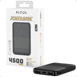 Power Bank 4.500mah Entrada: Tipo C / Salida: Tipo C + Usb*2 Bloox