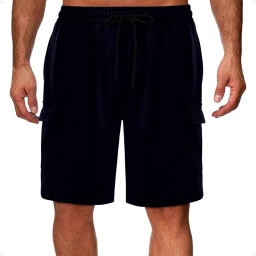 Short Bermuda Deportiva Cargo Azul Talla M