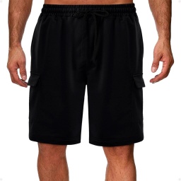 Short Bermuda Deportiva Cargo Negro Talla L