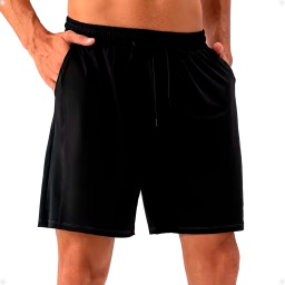 Short Bermuda Deportiva Clsica Negro Talla L