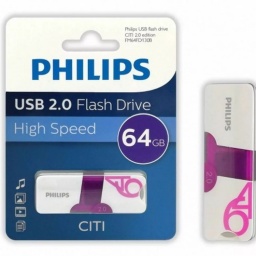 Pendrive Philips Citi 64gb Usb 2.0