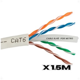 Cable De Red Ethernet Rj45 Utp Cat6 1.5 M