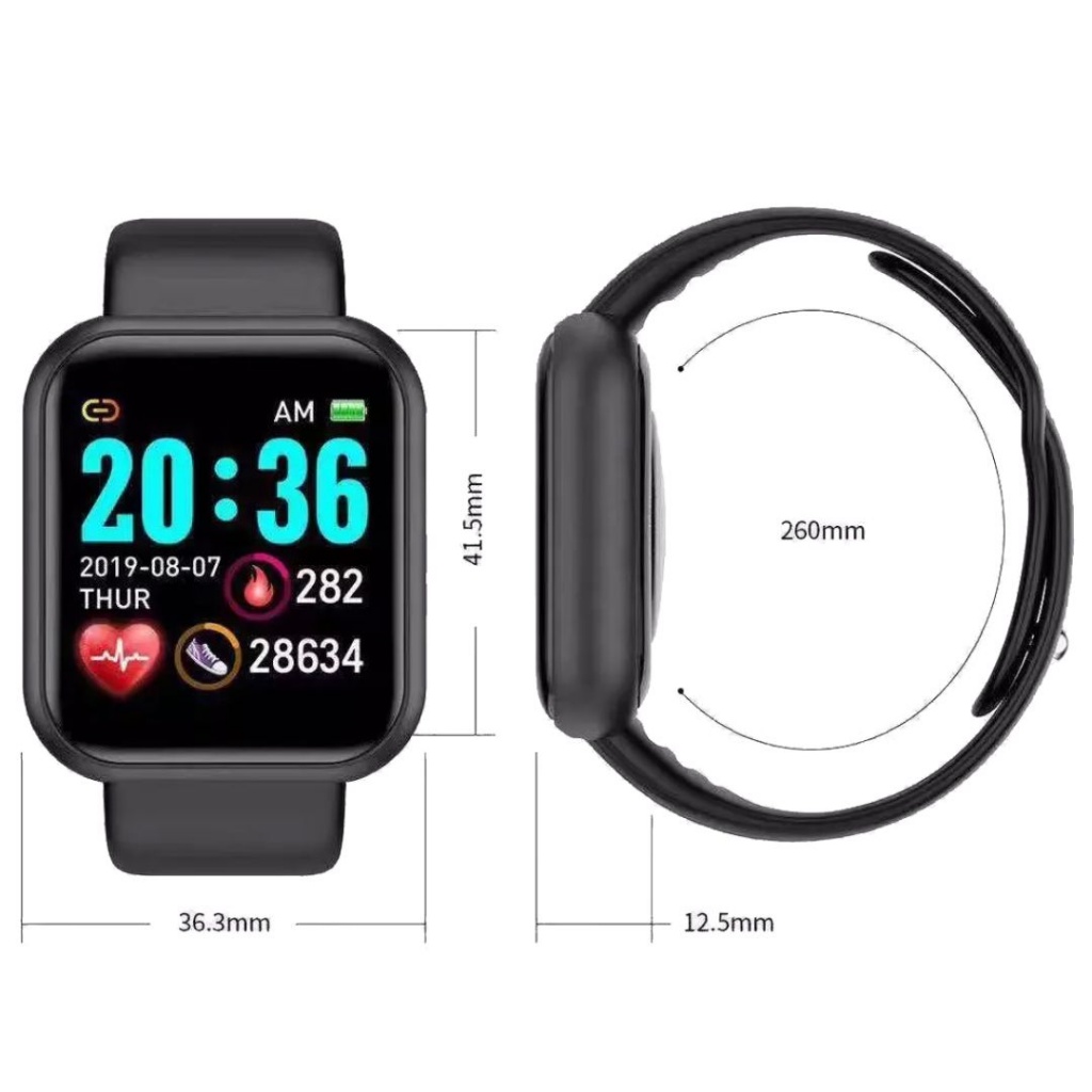 Combo Reloj Inteligente Smartwatch D20 + Cargador Usb - Otec