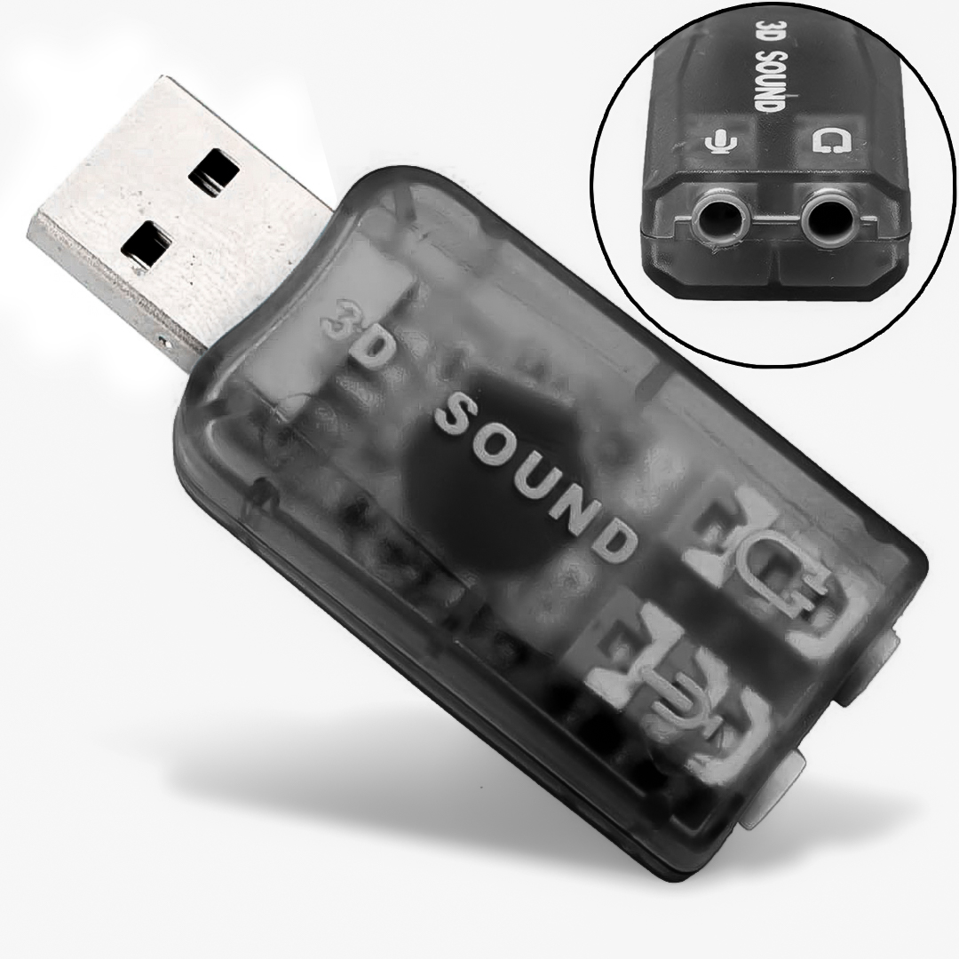 Tarjeta de Sonido Externa USB 2.0 Utek